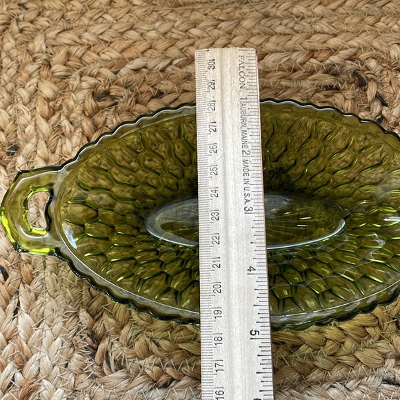 Vintage Indian GlassGreen Dish - Picture 4 of 4